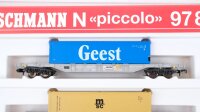 Fleischmann N 978808K Containertragwagen mcs Sgns 694 DB