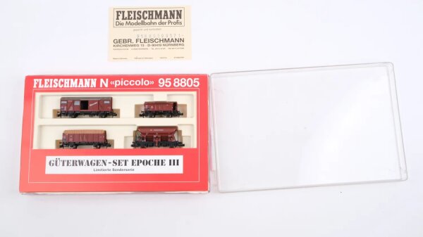 Fleischmann N 95 8805 Güterwagen-Set Epoche III DB