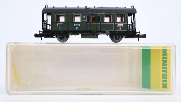 Minitrix N 13316 Lokalbahnwagen 2./3. Kl BCL K.Bay.Sts.B.