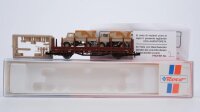 Roco N 25284 Rungenwagen beladen mit 2 Unimogs Kbs 442 DB