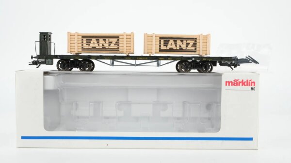 Märklin H0 46281 Flachwagen mit Bremserhaus  SSml der K.Bay.Sts.B.