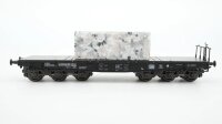 Märklin H0 48663 Schwerlast-Flachwagen mit Granitblock  Sammp 705 der DB