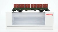 Märklin H0 48584 Niederbordwagen mit...