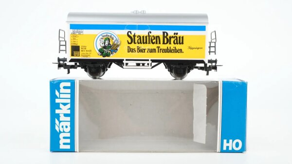 Märklin H0 4429 Bierwagen STAUFEN BRÄU (Kühlwagen)  Ichqrs 377 der DB