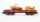 Märklin H0 4474 Niederbordwagen mit Wiking Schaufellader und Raupe DB