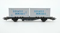 Märklin H0 4659 Behälter-Tragwagen (Containerwagen, Hapag Lloyd)  Typ Berlin  Lgjs 598 der DB