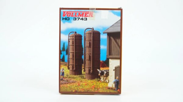 Vollmer H0 3743 Silo (2 Stück) Bausatz OVP
