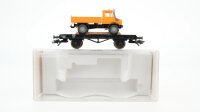 Fleischmann H0 5218K Flachwagen mit Unimog DB