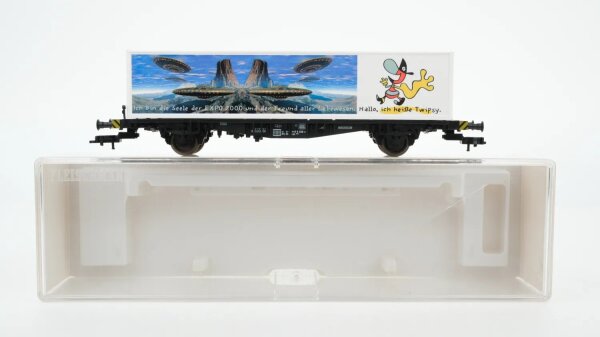 Fleischmann H0 96 5243 Containertragwagen EXPO 2000 DB
