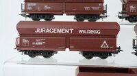 Lima H0 Konvolut Selbstentladewagen "Juracement Erz IIId" DB
