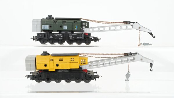 Liliput H0 Konvolut Kranwagen DB (Kurbeln fehlen)