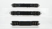 Roco H0 Konvolut Tiefladewagen Rungenwagen beladen u.a. mit TT-Wagen DB
