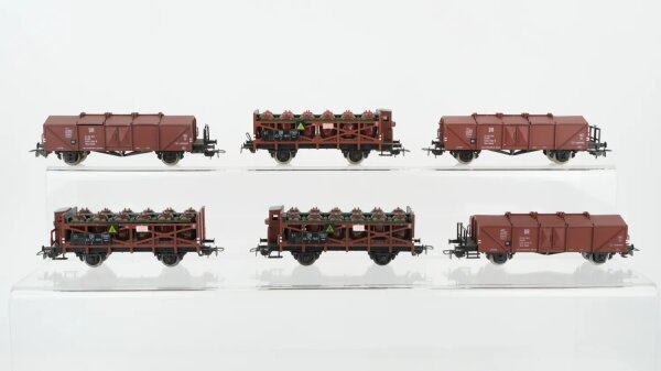 Piko H0 Konvolut Säurefasswagen Klappdeckelwagen DR