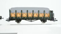 Roco H0 Konvolut gedeckter Güterwagen "Berentzen" Rungenwagen beladen Niderbordwagen K.Bay.Sts.B. u.a. (Kupplungen fehlen)