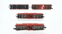 Fleischmann H0 Konvolut Teleskophaubenwagen Rungenwagen Selbstentladewagen DB (Abbrüche)