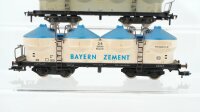 Fleischmann H0 Konvolut Silowagen Bayern Zement DB