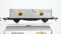 Fleischmann H0 Konvolut Kühlwagen Weihenstephan Stollwerck Fleischmann Containertragewagen crowe DB