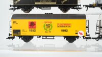 Fleischmann H0 Konvolut Kühlwagen Weihenstephan Stollwerck Fleischmann Containertragewagen crowe DB