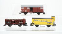 Fleischmann H0 Konvolut Säurefasswagen Kühlwagen Kaiser Friedrich Quelle gedeckter Güterwagen DB/DR
