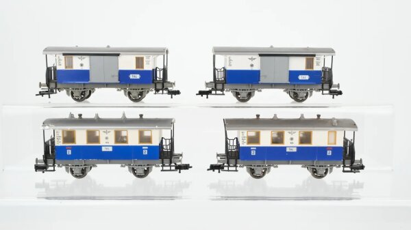 Fleischmann H0 Konvolut Edelweiss Personenwagen 2.Kl. Packwagen