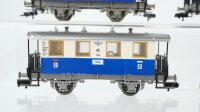 Fleischmann H0 Konvolut Edelweiss Personenwagen 2.Kl. Packwagen