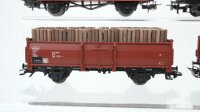 Märklin H0 Konvolut Hochbordwagen Niederbordwagen beladen DB