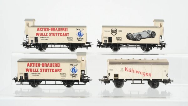 Märklin H0 Konvolut Kühlwagen "Wulles Bürger-Bräu Museum 1986" DB u.a.