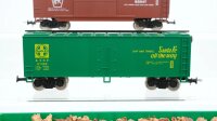 Unbekannt H0 Konvolut US Box Cars Gondola A.T.S.F. BN PRR