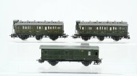 Märklin H0 Konvolut Abteilwagen 2. Kl. Gepäckwagen