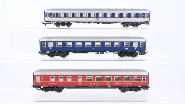 Märklin H0 Konvolut Personenwagen 1.Kl. Personenwagen 2.Kl. Speisewagen DB (Bruchstelle)