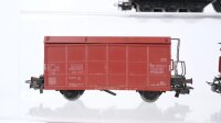 Märklin H0 Konvolut Schwerlastwagen mit Trafo Autotransportwagen Schotterwagen Selbstentladewagen DB