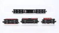 Märklin H0 Konvolut Schwerlastwagen mit Trafo Autotransportwagen Schotterwagen Selbstentladewagen DB
