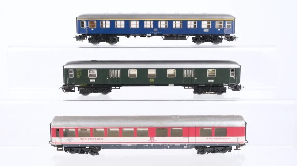 Märklin H0 Konvolut Schnellzugwagen 1. Kl. Speisewagen Gepäckwagen DB