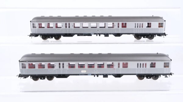 Roco H0 Konvolut Silberlinge Personenwagen mit Führerstand und Stückgutabteil DB