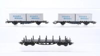 Märklin H0 Konvolut Containertragewagen Hapag lloyd...