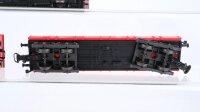 Märklin H0 Konvolut Rungenwagen Hochbordwagen Niederbordwagen Niederbordwagen mit Post-Behälter DB
