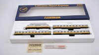 Fleischmann H0 6350 Zug Set Lufthansa Airport Express E-Lok BR 111 DB Gleichstrom