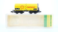 Minitrix N 13591 Heizöl-Transportwagen Shell...