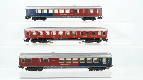 Märklin H0 Konvolut Speisewagen DSG Personenwagen mit Speiseraum 1.Kl. DB