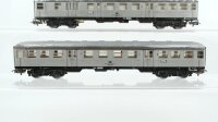 Märklin H0 Konvolut Silberlinge Personenwagen mit Führerstand und Stückgutabteil 2.Kl. Personenwagen 1./2.Kl. Steuerwagen mit Stückgutabteil 2.Kl DB (teilw. bemalt)