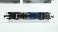 Unbekannt H0 Konvolut Containertragewagen Seatrain Dietrich Kesselwagen Esso mit Schienenreiiger Behältertragewagen Autotransportwagen DB/u.a. (Abbruch)