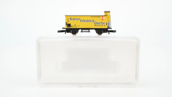 Märklin Z 86611 Flachdachwagen mit Bremserhaus "Kaiser Fried. Quelle Offenbach/M." DB