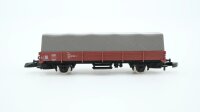 Märklin Z 8665 Niederbordwagen mit Plane (abnehmbar) Klms 440 DB