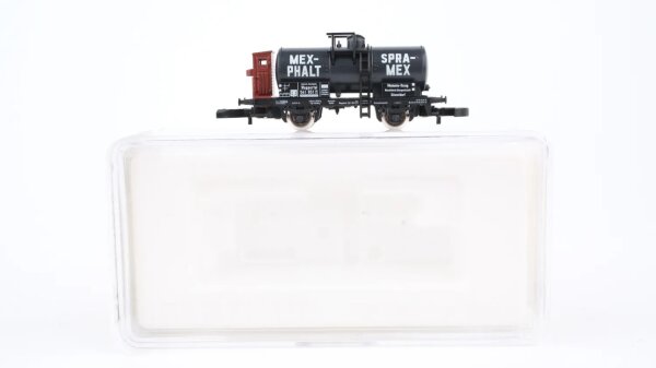 Märklin Z 82312 Kesselwagen mit Bremserhaus "MEX-PHALT / SPRA-MEX" DRG