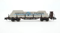 Minitrix N 13409 Pfalz. B. Flachwagen mit Plane Gienath...