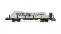 Minitrix N 13409 Pfalz. B. Flachwagen mit Plane Gienath...