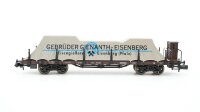 Minitrix N 13409 Pfalz. B. Flachwagen mit Plane Gienath...