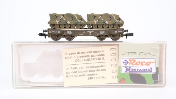 Roco N 934 Schwerlastwagen mit 2 Panzern DB