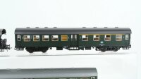 Roco H0 Konvolut Umbauwagen 1./2.Kl. 2.Kl. Donnerbüchse 2.Kl. Packwagen beige/oceanblau DB