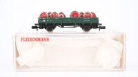 Fleischmann N 8201 Niederbordwagen X 82 beladen mit...